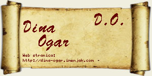 Dina Ogar vizit kartica